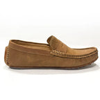 Tan Brown Medicated Suede Loafers – Premium Daily Wear