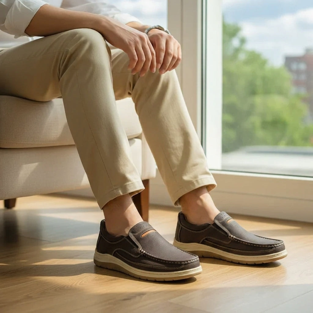 Premium Handcrafted Dark Brown Medicated Comfort Insole | Durable Shock Absorber Sole – Ultimate Daily Wear Comfort