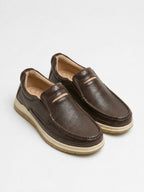Premium Handcrafted Leather Dark Brown Medicated Comfort Insole | Durable Shock Absorber Sole – Ultimate Daily Wear Comfort