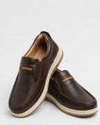 Premium Handcrafted Leather Dark Brown Medicated Comfort Insole | Durable Shock Absorber Sole – Ultimate Daily Wear Comfort
