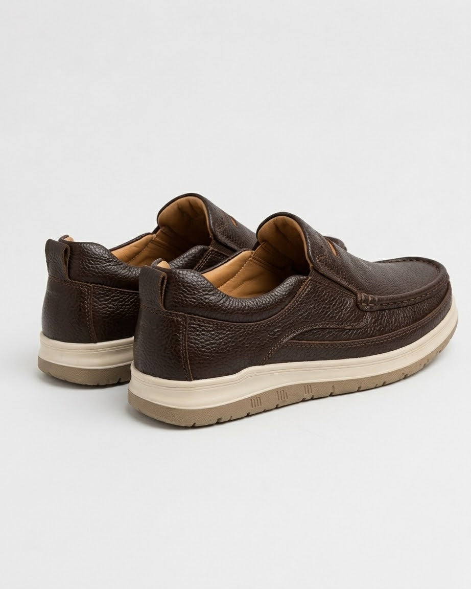 Premium Handcrafted Leather Dark Brown Medicated Comfort Insole | Durable Shock Absorber Sole – Ultimate Daily Wear Comfort