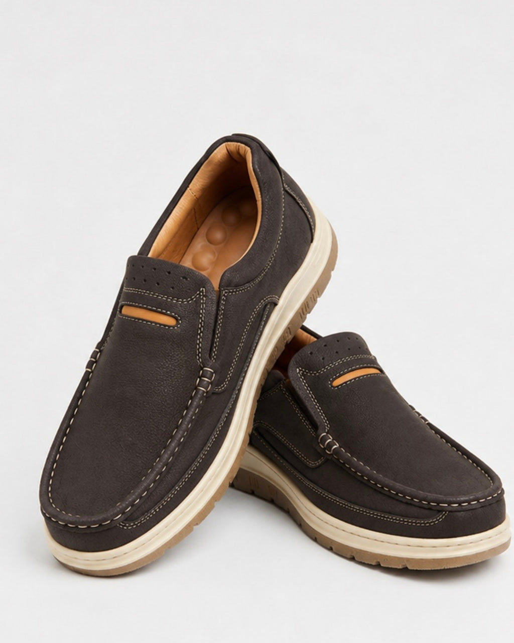 Premium Handcrafted Dark Brown Medicated Comfort Insole | Durable Shock Absorber Sole – Ultimate Daily Wear Comfort