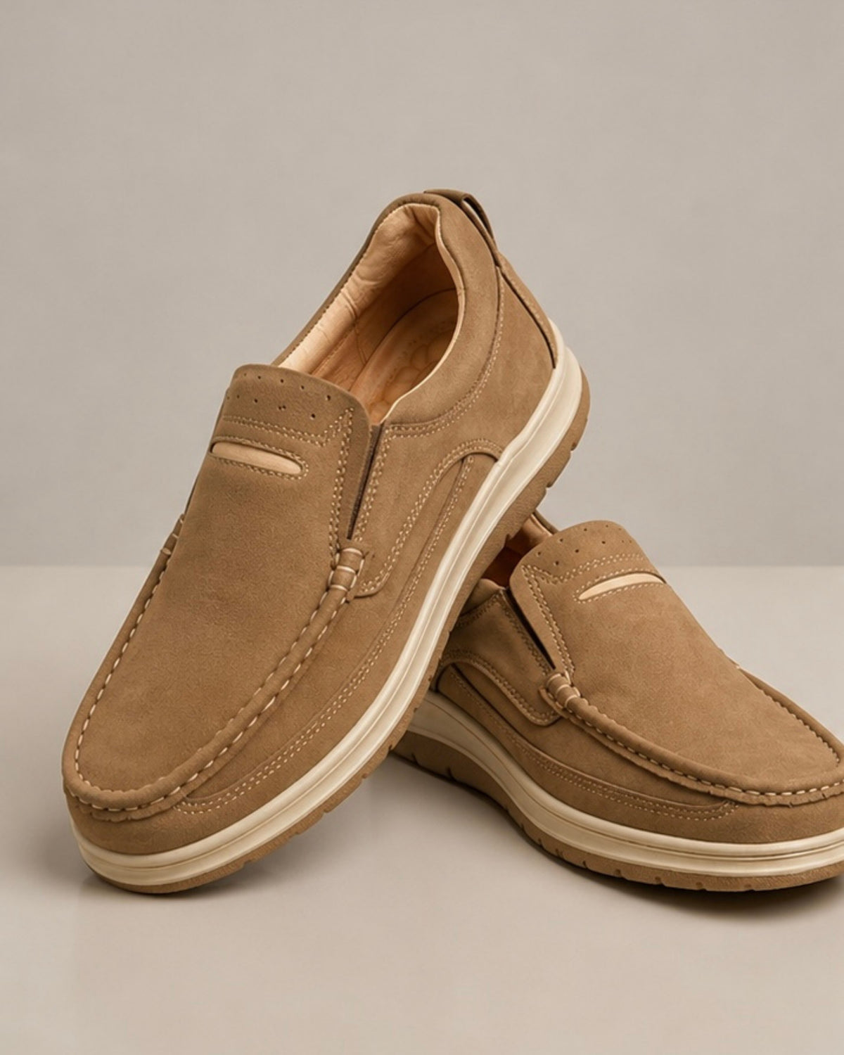 Premium Handcrafted Light Brown Medicated Comfort Insole | Durable Shock Absorber Sole – Ultimate Daily Wear Comfort