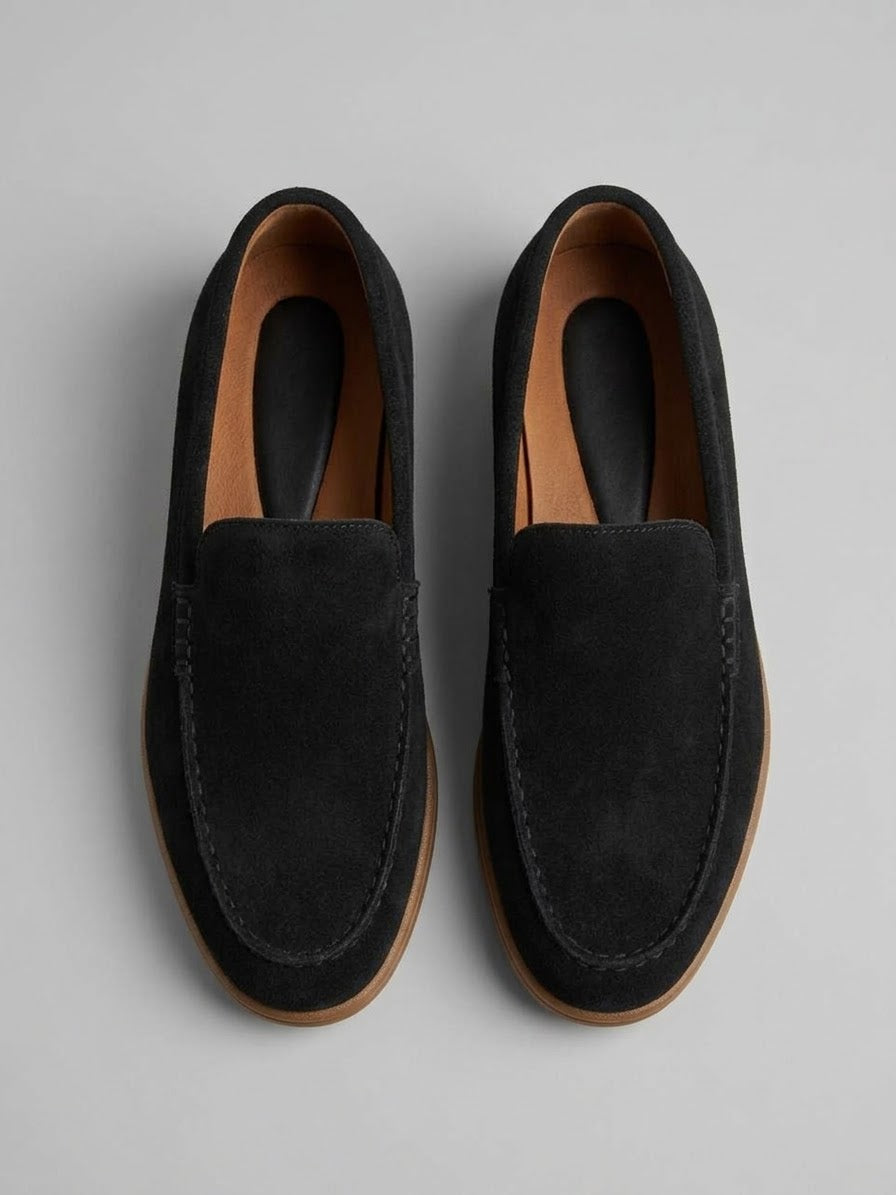 Signature Black Suede Loafer - All-Day Comfort, Formal & Casual
