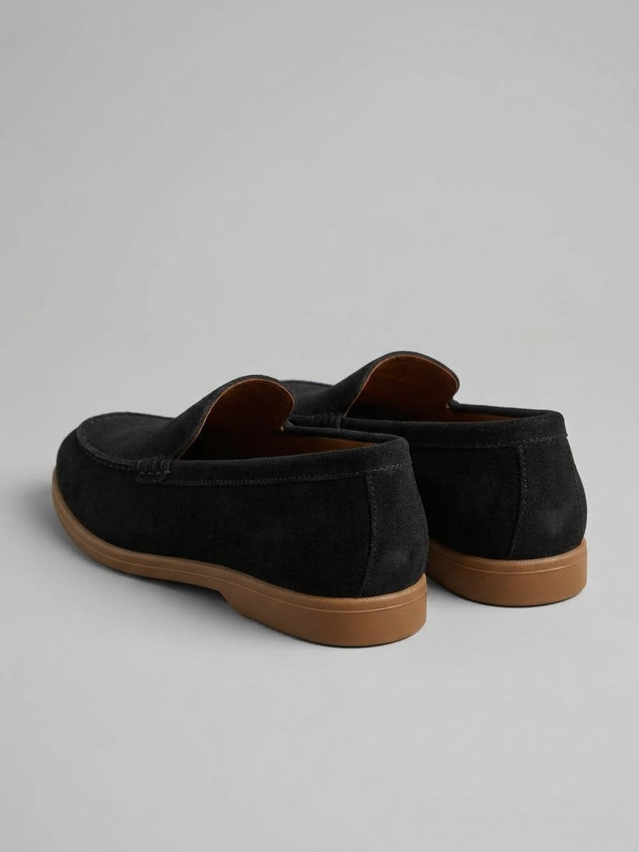 Signature Black Suede Loafer - All-Day Comfort, Formal & Casual