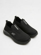 Black Comfort Knit Slip-On Skechers