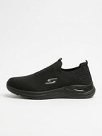 Black Comfort Knit Slip-On Skechers