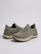 Olive Comfort Knit Slip-On Skechers