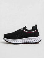 Women’s Knit Comfort Black Slip-On Sneakers