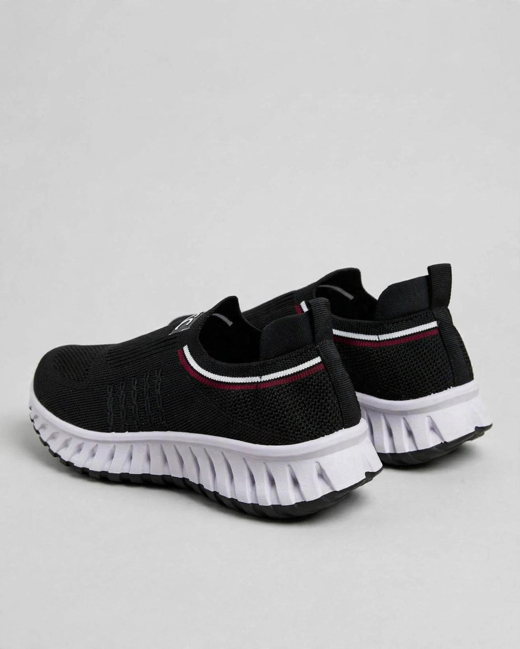 Women’s Knit Comfort Black Slip-On Sneakers