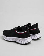 Women’s Knit Comfort Black Slip-On Sneakers