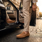 Tan Brown Medicated Suede Loafers – Premium Daily Wear